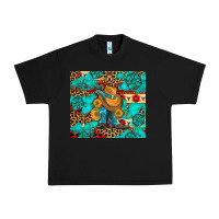 Black cowboy boots with turquoise and aztec Urban Heavy Tee - Artiststas
