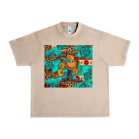 French Oak cowboy boots with turquoise and aztec Urban Heavy Tee - Artiststas