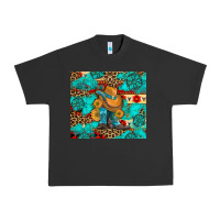 Pigment Black cowboy boots with turquoise and aztec Urban Heavy Tee - Artiststas