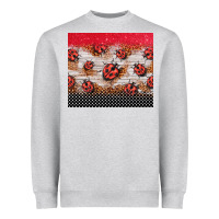 Heather Grey ladybug tumbler Heavyweight Sweatshirt - BarkalooDesign
