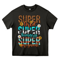 Asphalt super tired super hungry super pregnant Heavy Core Tee - texasbilliewilder