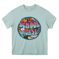 Western Groovy School Nurse Heavy Core Tee | Teevron