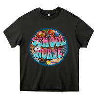 Asphalt western groovy school nurse Heavy Core Tee - BarkalooDesign