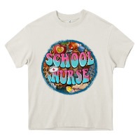 Cream western groovy school nurse Heavy Core Tee - BarkalooDesign