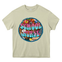 Mossy western groovy school nurse Heavy Core Tee - BarkalooDesign