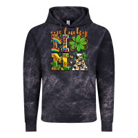 Cloud Black one lucky mama Vintage Hoodie - AdoDesignShop