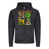 Vintage Black one lucky mama Vintage Hoodie - AdoDesignShop