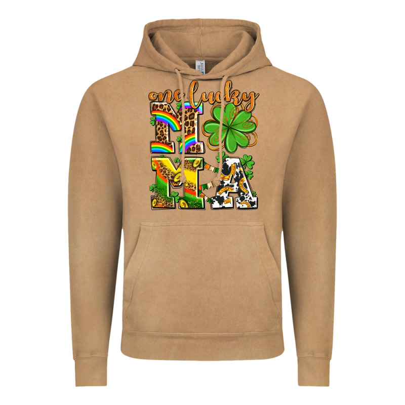 One Lucky Mama Vintage Hoodie by AdoDesignShop | Teevron