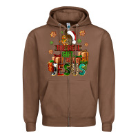 Chestnut The real gift is Jesus Zipper Hoodie - NancyCooperArtShop