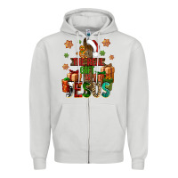 Dove Grey The real gift is Jesus Zipper Hoodie - NancyCooperArtShop