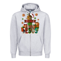 Heather Grey The real gift is Jesus Zipper Hoodie - NancyCooperArtShop