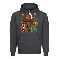 Smoke The real gift is Jesus Zipper Hoodie - NancyCooperArtShop