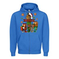 True Royal The real gift is Jesus Zipper Hoodie - NancyCooperArtShop