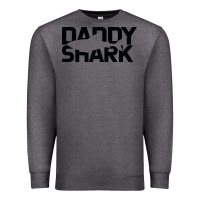 Charcoal Heather Daddy Shark Premium Sweatshirt - Bettercallsaul