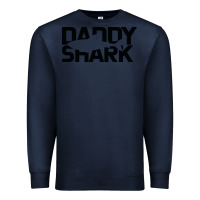 Navy Daddy Shark Premium Sweatshirt - Bettercallsaul