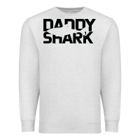 Oatmeal Heather Daddy Shark Premium Sweatshirt - Bettercallsaul