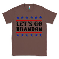 Chestnut Let's Go Brandon American Flag Classic Tee - Jasminsmagicworld