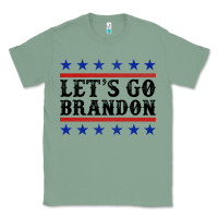 Sage Let's Go Brandon American Flag Classic Tee - Jasminsmagicworld