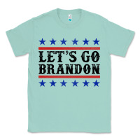 Seafoam Let's Go Brandon American Flag Classic Tee - Jasminsmagicworld
