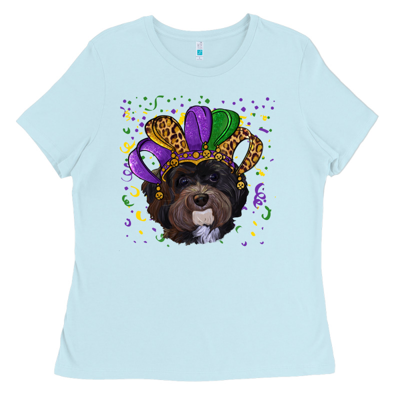 Mardi Gras Hat Havanese Dog Ladies Tee by RanaPortraitStore | Teevron