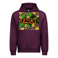 Mauve Wine St. Patricks Day lucky Urban Hoodie - CowGirlArtShop