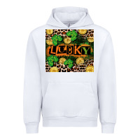 White St. Patricks Day lucky Urban Hoodie - CowGirlArtShop