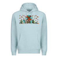 Blue Mist thankful turkey Premium Hoodie - JahusDesignShop