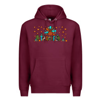 Burgundy thankful turkey Premium Hoodie - JahusDesignShop