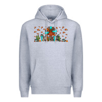 Heather Grey thankful turkey Premium Hoodie - JahusDesignShop