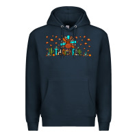 Navy thankful turkey Premium Hoodie - JahusDesignShop