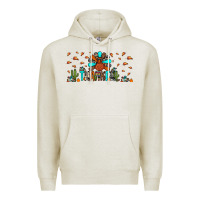 Oatmeal Heather thankful turkey Premium Hoodie - JahusDesignShop