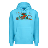 Ocean Blue thankful turkey Premium Hoodie - JahusDesignShop