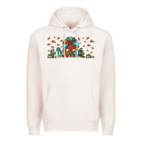 Pale Pink thankful turkey Premium Hoodie - JahusDesignShop
