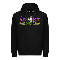 Black spooky babe halloween Premium Hoodie - NancyCooperArtShop