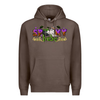 Coffee spooky babe halloween Premium Hoodie - NancyCooperArtShop