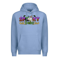 Colony Blue spooky babe halloween Premium Hoodie - NancyCooperArtShop