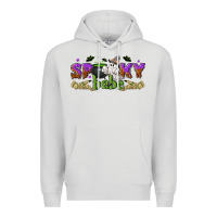 Dove Grey spooky babe halloween Premium Hoodie - NancyCooperArtShop