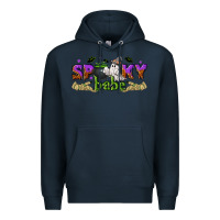 Navy spooky babe halloween Premium Hoodie - NancyCooperArtShop