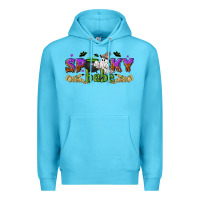 Ocean Blue spooky babe halloween Premium Hoodie - NancyCooperArtShop