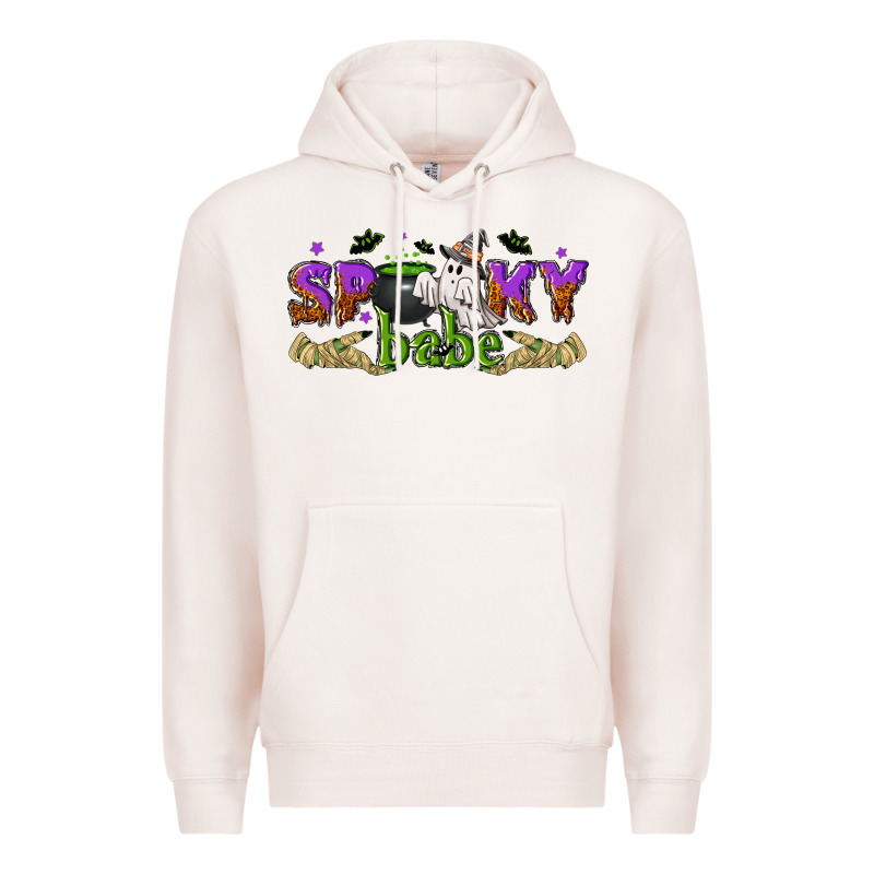 Spooky Babe Halloween Premium Hoodie by NancyCooperArtShop | Teevron