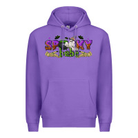 Purple spooky babe halloween Premium Hoodie - NancyCooperArtShop