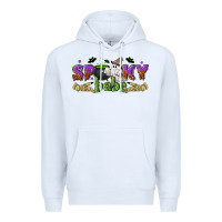 White spooky babe halloween Premium Hoodie - NancyCooperArtShop