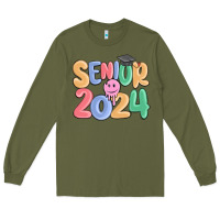 Army Green senior 2024 Long Sleeve Tee - MaliasSmallBusiness