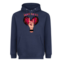 Navy Love Rocks Heavyweight Hoodie - Bettercallsaul