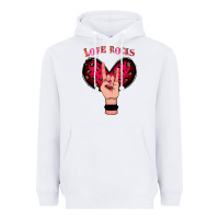 White Love Rocks Heavyweight Hoodie - Bettercallsaul