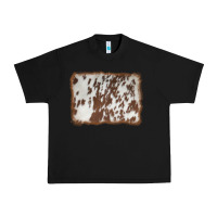Black cowhide background Urban Heavy Tee - AdoDesignShop
