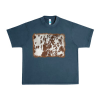 Midnight Navy cowhide background Urban Heavy Tee - AdoDesignShop