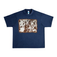 Navy cowhide background Urban Heavy Tee - AdoDesignShop