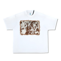 White cowhide background Urban Heavy Tee - AdoDesignShop