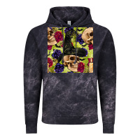Cloud Black halloween witch skull seamless pattern Vintage Hoodie - BundleAndBundleShop
